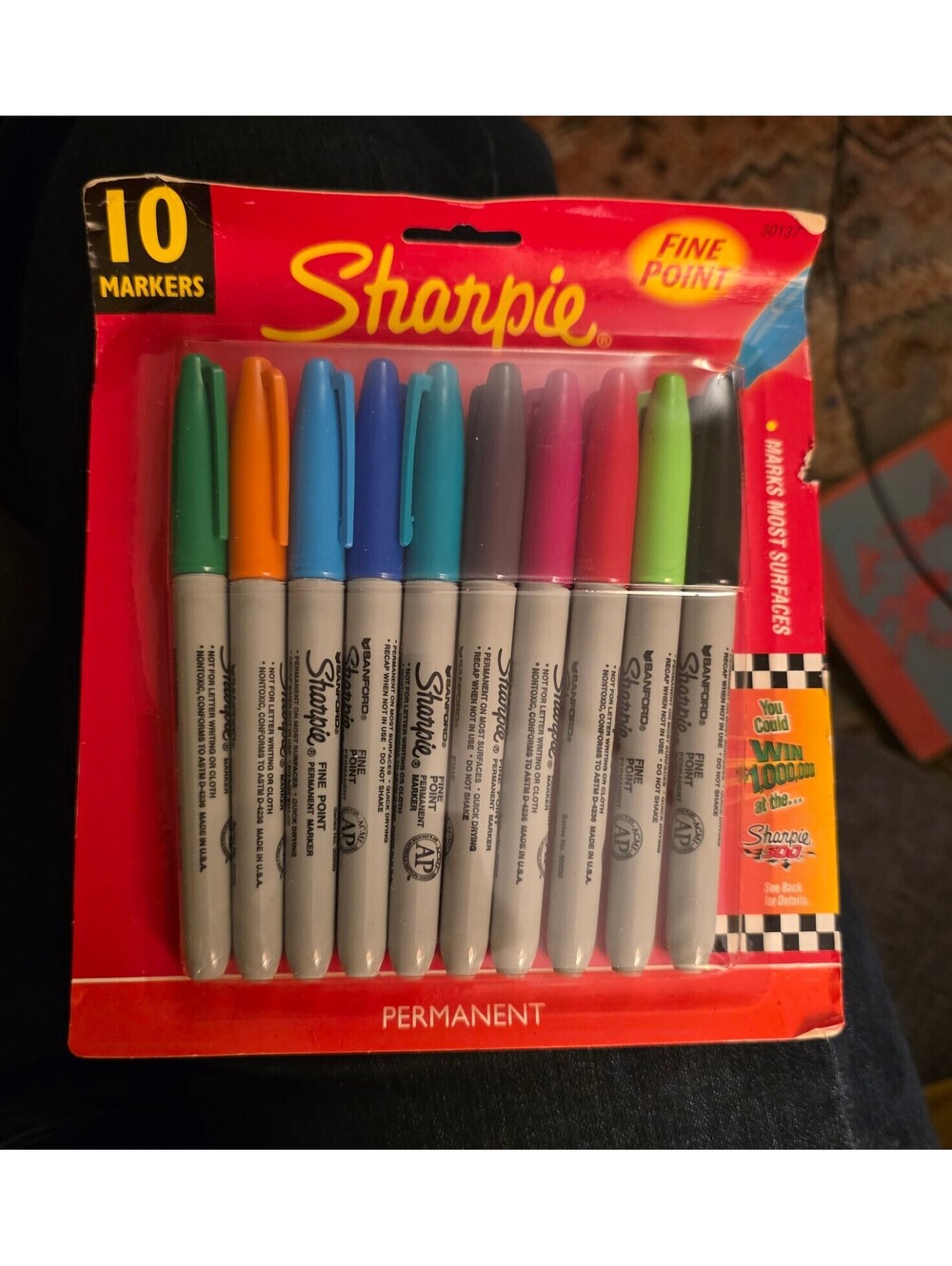 Vintage 2002 Sanford Sharpie Fine Point Permanent Markers 10 Pack Sealed NOS